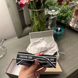 Christian Dior Black & White Sunglasses